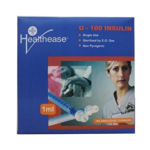 Syringe 1ml Insulin x 29g fixed needle